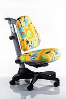 Детское эргономичное кресло Comf-pro Match Chair (Матч) (Цвет обивки:Желтая со зверями, Цвет каркаса:Серый)