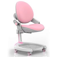 Кресло Mealux ZMAX-15 Plus (Y-710) PN Light, цвет метелла: белый, цвет обивки: светло-розовая однотонная