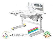 Детский стол Mealux Kingwood Multicolor WG + BD P-18 W (арт. BD-820 WG Multicolor + BD P-18 W)