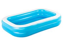 Бассейн семейный Blue Rectangular Pool 262х175х51см, 778л, сливной клапан, 6+, уп.3