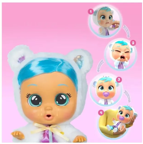 (синий мишка) Кукла Кристал IMC Toys Cry Babies Dressy Kristal Плачущий младенец 87752 фото 5