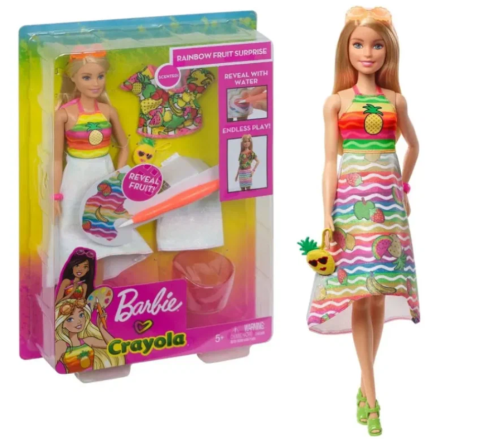 Кукла Barbie Крайола Радужный фруктовый сюрприз, 29 см, GBK17 (GBK18) фото 5