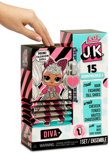 Кукла L.O.L. Surprise! Mini Fashion Doll JK Diva Серия 1 Мини Модницы Дива 570752 (розовый) фото 4