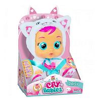 (Белый котик) Кукла IMC Toys Cry Babies Плачущий младенец Дейзи Daisy 31 см, 91658