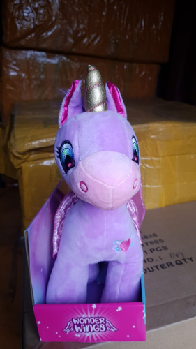 Мягкая игрушка единорог Wonder Wings Unicorn фиолетовый фото 2