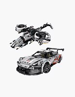 9821 Конструктор 2 в 1 машина Порш Porsche (1551 деталей)