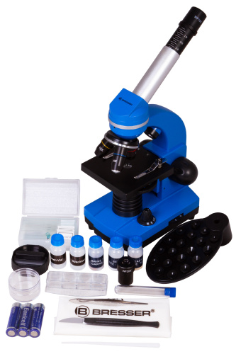 Микроскоп Bresser Junior Biolux SEL 40–1600x, синий фото 5