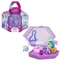 Игровой набор  My Little Pony Mini world magic izzy moonbow  F3872-2 брелок с кристаллами Иззи Мунбоу
