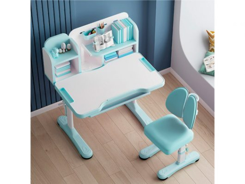 Комплект мебели (столик + стульчик)  Mealux EVO Panda blue  (арт. BD-28 BL) фото 3