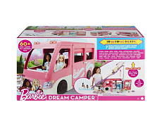Барби Кемпер DreamCamper Автомобильный игровой набор Barbie Camper HCD46 с горкой и бассейном