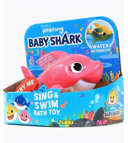 (розовый) Игрушка для ванной акула Baby Shark Zuru фото 2