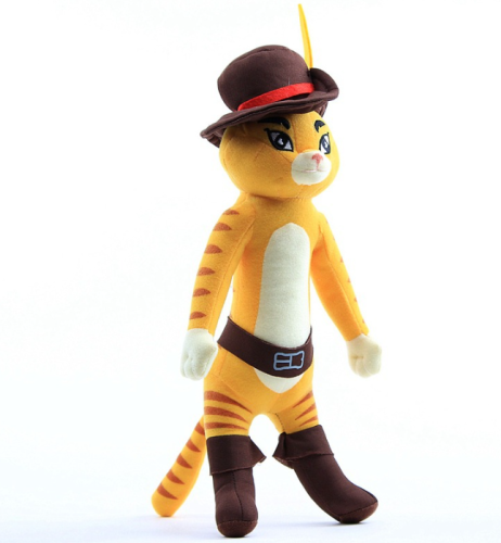 (1+1) Набор мягких игрушек 36 см Кот в сапогах и Киса Мягколапка из из мультфильма Кот в сапогах 2 (Шрек) фото 4