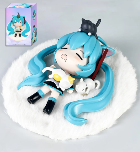 Фигурка аниме Мику Хацунэ спящая Miku Hatsune (11см)