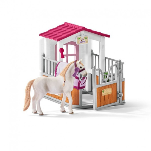 42368 Игровой набор Schleich Стойло с лузитанской кобылой фото 4