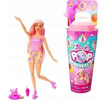 (розовый) Кукла Барби Pop Reveal Frutas 8 Сюрпризов Фрукты (Лимонад) HNW40_1 Barbie