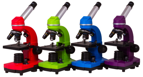Микроскоп Bresser Junior Biolux SEL 40–1600x, фиолетовый фото 4