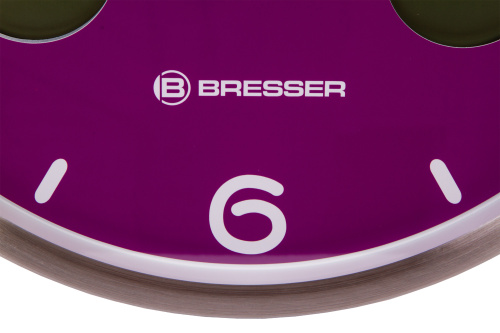 Часы настенные Bresser MyTime io NX Thermo/Hygro, 30 см, фиолетовые фото 7