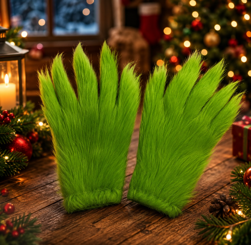 Набор маска Гринча с перчатками - Grinch фото 3