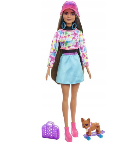 Кукла Barbie Mattel Набор Color Reveal Neon Tie-Dye Барби с 25 сюрпризами Неоновая кукла HCD25 фото 3