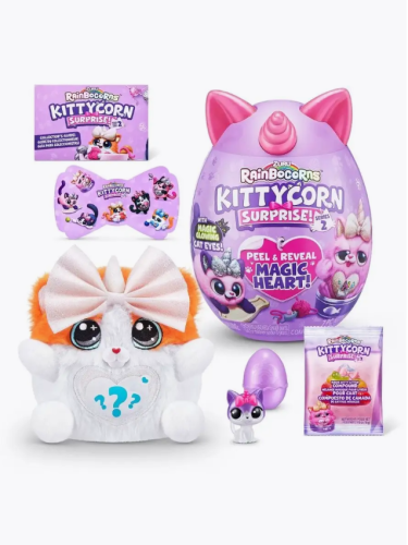 (фиолетовый) Яйцо-сюрприз с мягкой игрушкой ZURU Rainbocorns Kittycorn "Киттикорн", 9279 фото 4