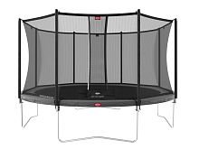 Батут BERG Favorit Grey 380 + защитная сетка Safety Net Comfort (35.12.13.00+35.74.12.03) Арт. 35.12.94.01