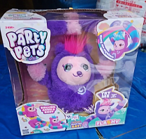 (фиолетовый) 302625 Музыкальный Ленивец Party Pets (кувыркается, повторяет звуки)