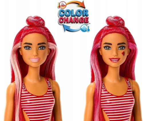 (красный) Кукла Барби Pop Reveal Frutas 8 Сюрпризов Фрукты (Лимонад) HNW40_3 Barbie фото 3