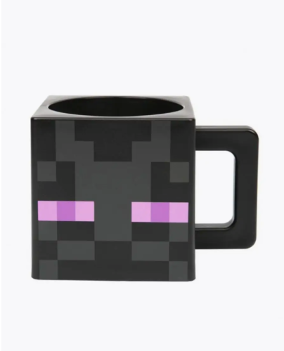 (чёрная) Кружка Майнкрафт Странник края эндермен (пластиковая) Minecraft