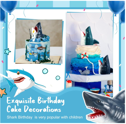 пл (серая) Игрушка на руку Акула / Игрушка перчатка (игрушка в ванную)  фото 4