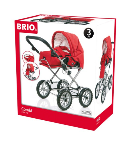 24891318 коляска для кукол BRIO combivaunu punainen фото 2