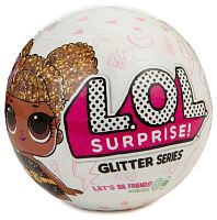 (мулатка) Фигурка LOL Кукла-сюрприз Блестящие в шарике 551300 Glitter (Глиттер)