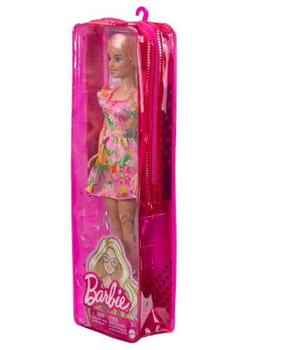 Кукла Barbie Игра с модой HBV15 блондинка в розово-фруктовом наряде фото 3