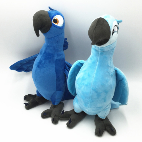 (синий цвет) 30 см Мягкая игрушка Попугай (Голубой ара) Голубчик из м/ф Рио фото 5