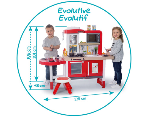 312302 Растущая Кухня (с водой)+СВЧ+табурет Tefal Evolutive, пузырьки, 43 акс., 134х44,1х101 см, 1/1 фото 5