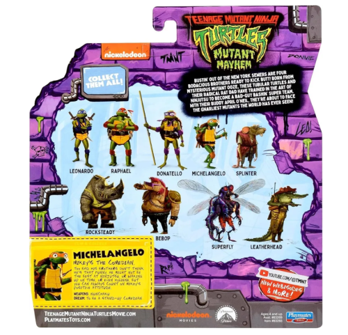 11 см Фигурка Playmates Черепашки-Ниндзя Микеланджело (Michelangelo) 83283 фото 7