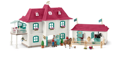 42416 Набор Schleich Большой конный двор с жилым домом и конюшней фото 2