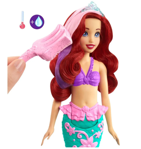 Русалочка Ариэль Дисней меняющая цвет волос и хвоста Disney Princess HLW00  Color Splash фото 4