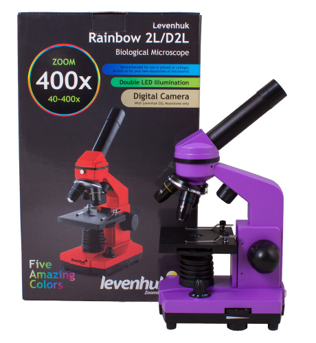Микроскоп Levenhuk Rainbow 2L Amethyst\Аметист фото 15